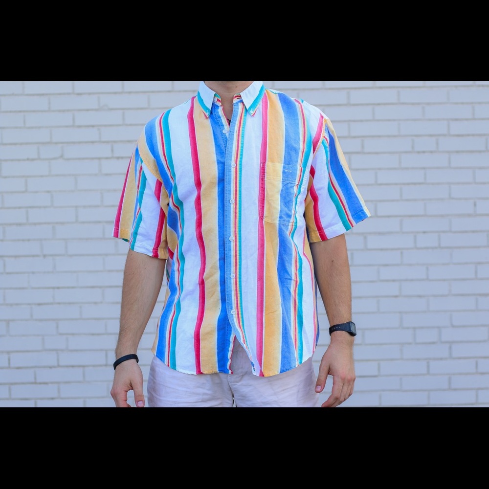 Multi Colored 90’s Style Button Down
